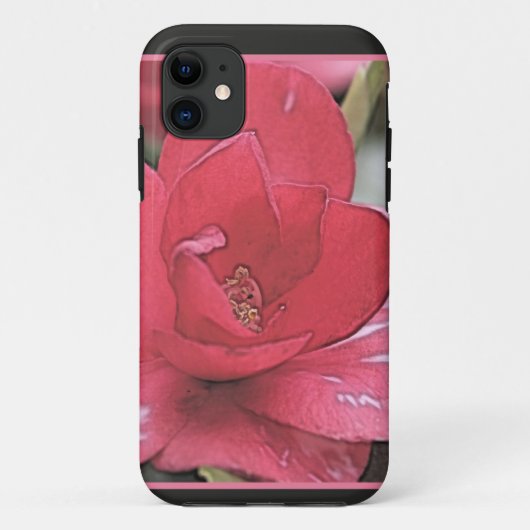 Mooie, elegante roze camellia bloem Case-Mate iPhone case (Achterkant)