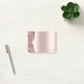 Mooie Elegante Roze Gouden Glitter Post-it® Notes (Kantoor)
