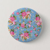 Mooie, elegante  rozen ronde button 5,7 cm (Voorkant)