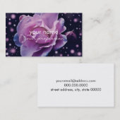 mooie elegante stijlvolle bloem | paars roos visitekaartje (Voorkant / Achterkant)