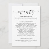 Mooie Elegante Trouwdag Tijdlijn/ Routekaart Kaart (Voorkant)