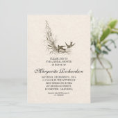 Mooie  elegante vrijgezellenfeest nodigt uit kaart (Staand voorkant)