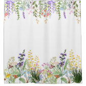 Mooie & Elegante Wildflower Douchegordijn (Voorkant)