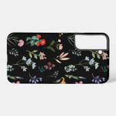Mooie & Elegante Wildflower Samsung Galaxy Hoesje (Achterkant horizontaal)