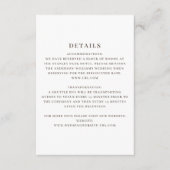 Mooie Elegante Zonnebloemen Fall Wedding Informatiekaartje (Voorkant)