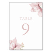 Mooie Elegantie Blush Bloemen Bruiloft Kaart (Achterkant)