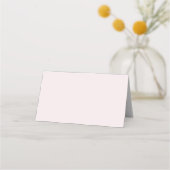 Mooie Elegantie Blush Bloemig Plaatskaartje (Achterkant)