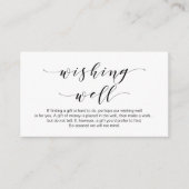 Mooie elegantie, in zwart, weddenschap goed informatiekaartje (Voorkant)