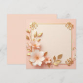 Mooie Elegantie Kaart (Voorkant / Achterkant)