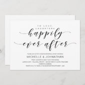 Mooie elegantie, zwart script, repetitiediner kaart (Voorkant / Achterkant)