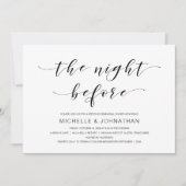 Mooie elegantie, zwart script, repetitiediner kaart (Voorkant)