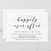 Mooie elegantie, zwart, weddenschap kaart (Voorkant / Achterkant)