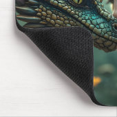 Mooie Elf Groen Draak Ontwerp Muismat (Hoek)
