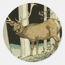 Mooie  Elk Illustration Woodland Creatures