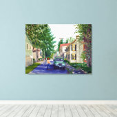 Mooie Elsah Illinois straatbeeld Canvas Afdruk (Insitu (Houten vloer))