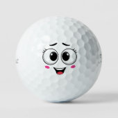 Mooie emoticon golfballen (Voorkant)