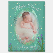 Mooie en Aardige Kinderen - Botanisch Turkoois Magneet (Voorkant)