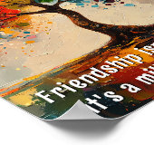 Mooie en betekenisvolle woorden over vriendschap poster (Hoek)