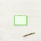 Mooie en bloemige groene bloemblad Post-it-briefje Post-it® Notes (Op bureau)