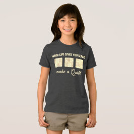 Mooie en bloemrijke patchworkpatroon in pasteltint Tri-Blend shirt
