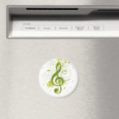 Mooie en coole muzieknoten met een spleet magneet (Insitu (Vaatwasser))