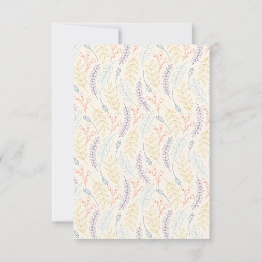 Mooie en eenvoudige 1 e verjaardag van het meisje kaart (Achterkant)