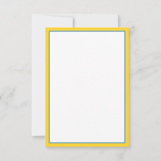 Mooie en Eenvoudige Zeilboot Persoonlijk Notitiekaartje (Achterkant)