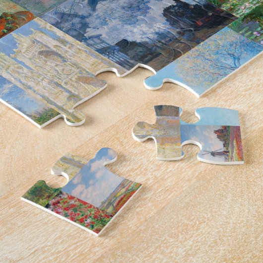 Mooie en Elegant Claude Monet Paintings Legpuzzel (Zijkant)