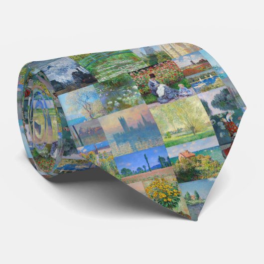 Mooie en Elegant Claude Monet Stropdas (Opgerold)
