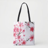 Mooie en elegante Cherry Blossom Canvas tas (Voorkant)