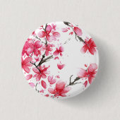 Mooie en elegante Cherry Blossom Pin Button (Voorkant)