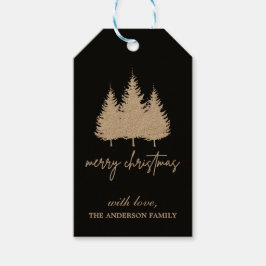 Mooie en elegante kerst op maat cadeaulabel