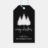 Mooie en elegante kerst op maat cadeaulabel (Voorkant)