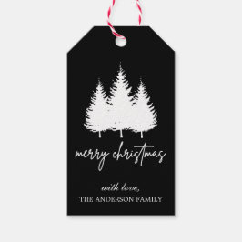 Mooie en elegante kerst op maat cadeaulabel