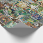 Mooie en elegante schilderijen cadeaupapier (Hoek)