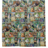 Mooie en elegante schilderijen douchegordijn (Voorkant)