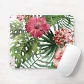 Mooie en elegante tropische Floral | Mousepad Muismat (Met muis)