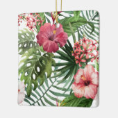 Mooie en elegante tropische Floral | Versiering Keramisch Ornament (Links)