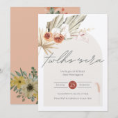 Mooie en elegante trouwuitnodiging kaart (Voorkant / Achterkant)