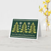 Mooie en gezegende kerstkaart kaart (Gele Bloem)