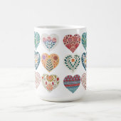 "Mooie en gezellige hart-thema koffiekopje" Koffiemok (Center)