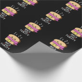 Mooie en giftige toast Butter Pun Dark BG Cadeaupapier (Hoek)