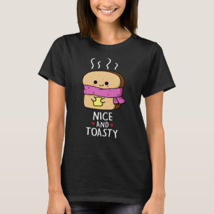 Mooie en giftige toast Butter Pun Dark BG T-shirt