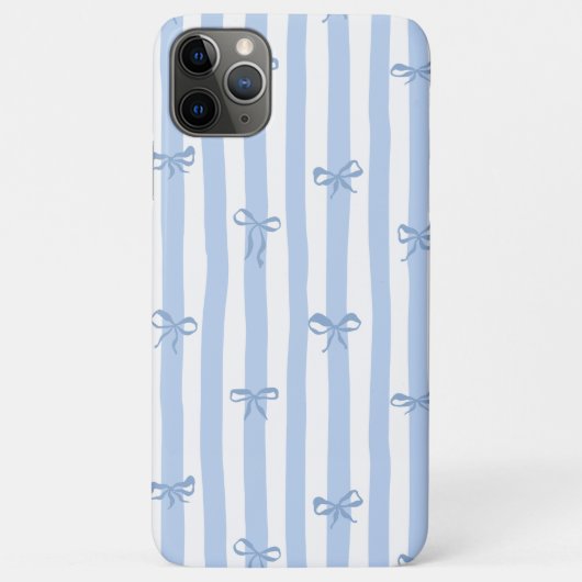 Mooie en girly bogen en strepen Pastel blauw Case-Mate iPhone Case (Achterkant)