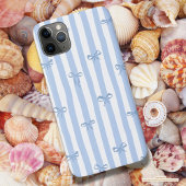 Mooie en girly bogen en strepen Pastel blauw Case-Mate iPhone Case