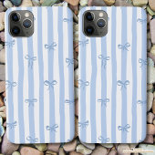 Mooie en girly bogen en strepen Pastel blauw Case-Mate iPhone Case