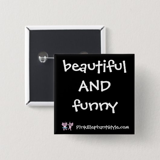 Mooie en grappige Button (Voorkant /achterkant)