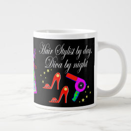 MOOIE EN HAAR STYLIST GEPERSONALISEERD GROTE KOFFIEKOP