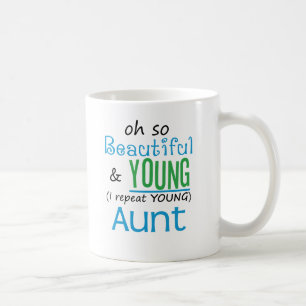 Mooie en jonge tante koffiemok