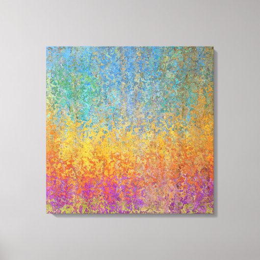 Mooie en kleurrijke Aspen Bomen Canvas 24x24" (Voorkant)